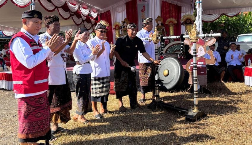 Asah Jiwa Kemanusiaan, 310 Anggota PMR Ikuti Jumbara XI PMI Gianyar di Lapangan Sutasoma Batuan