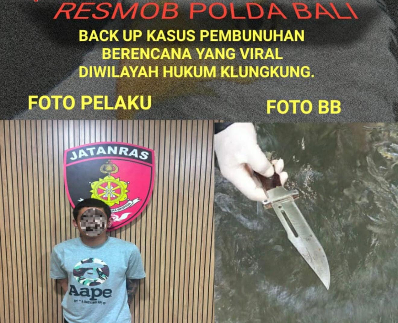 Pengakuan Dingin Agus Pramana : Direncanakan 4 Hari Pembunuhan Man Colik, Ketemuan di TKP