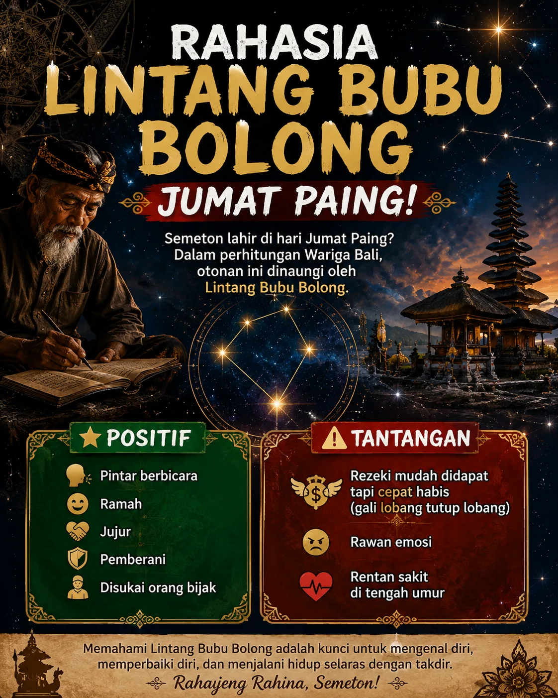 Waspada Rezeki ‘Gali Lobang Tutup Lobang’, Ini Sisi Kelam dan Solusi Kelahiran Lintang Bubu Bolong