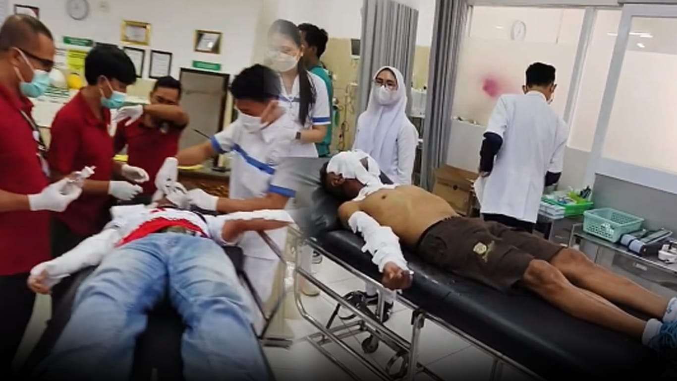 Balon Gas Harkopnas Klungkung Meledak Disulut Korek Api, 11 Orang Alami Luka Bakar
