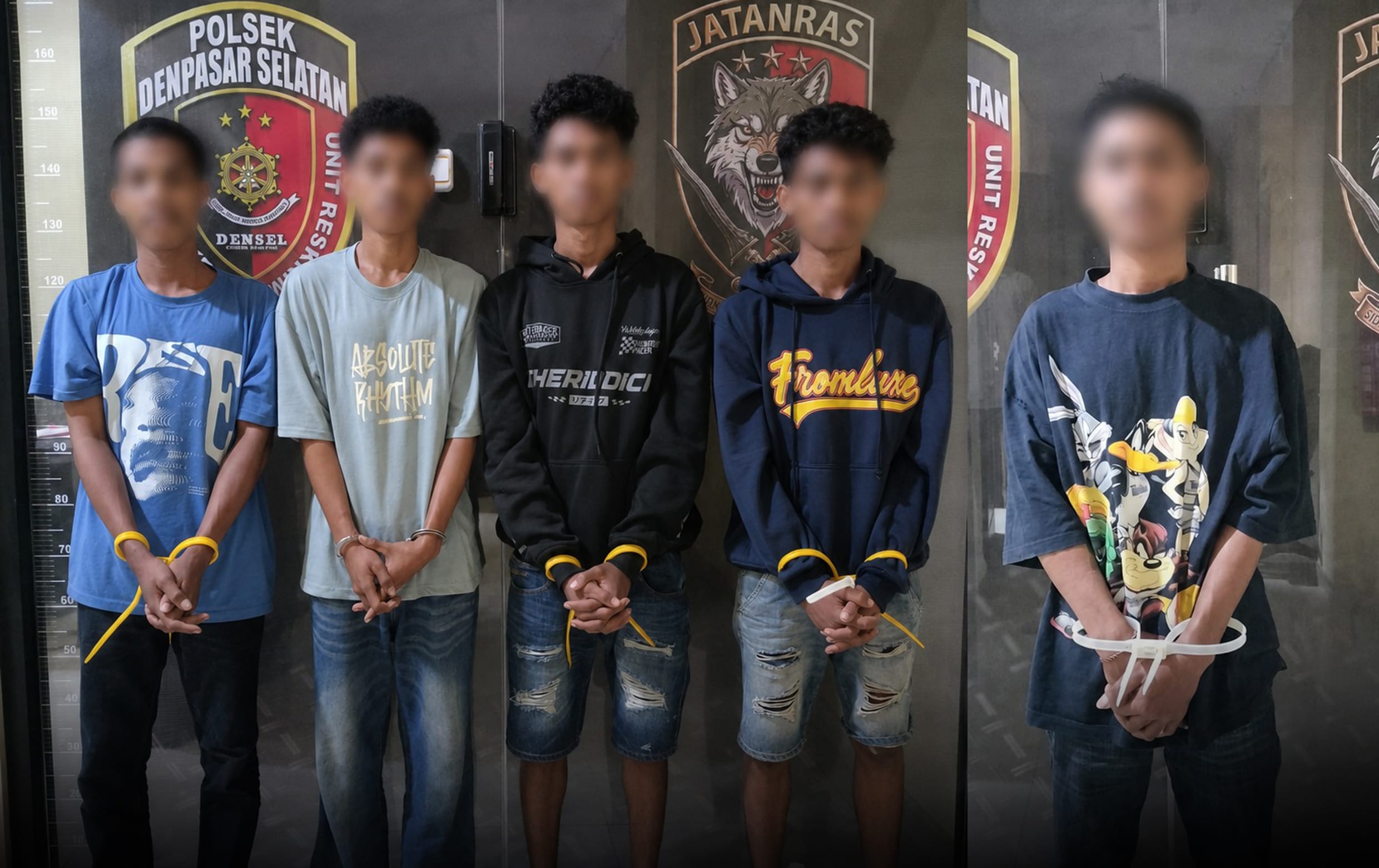 Polsek Densel Ringkus 5 Pemuda Belasan Tahun Asal Sumba, Maling Motor 6 TKP