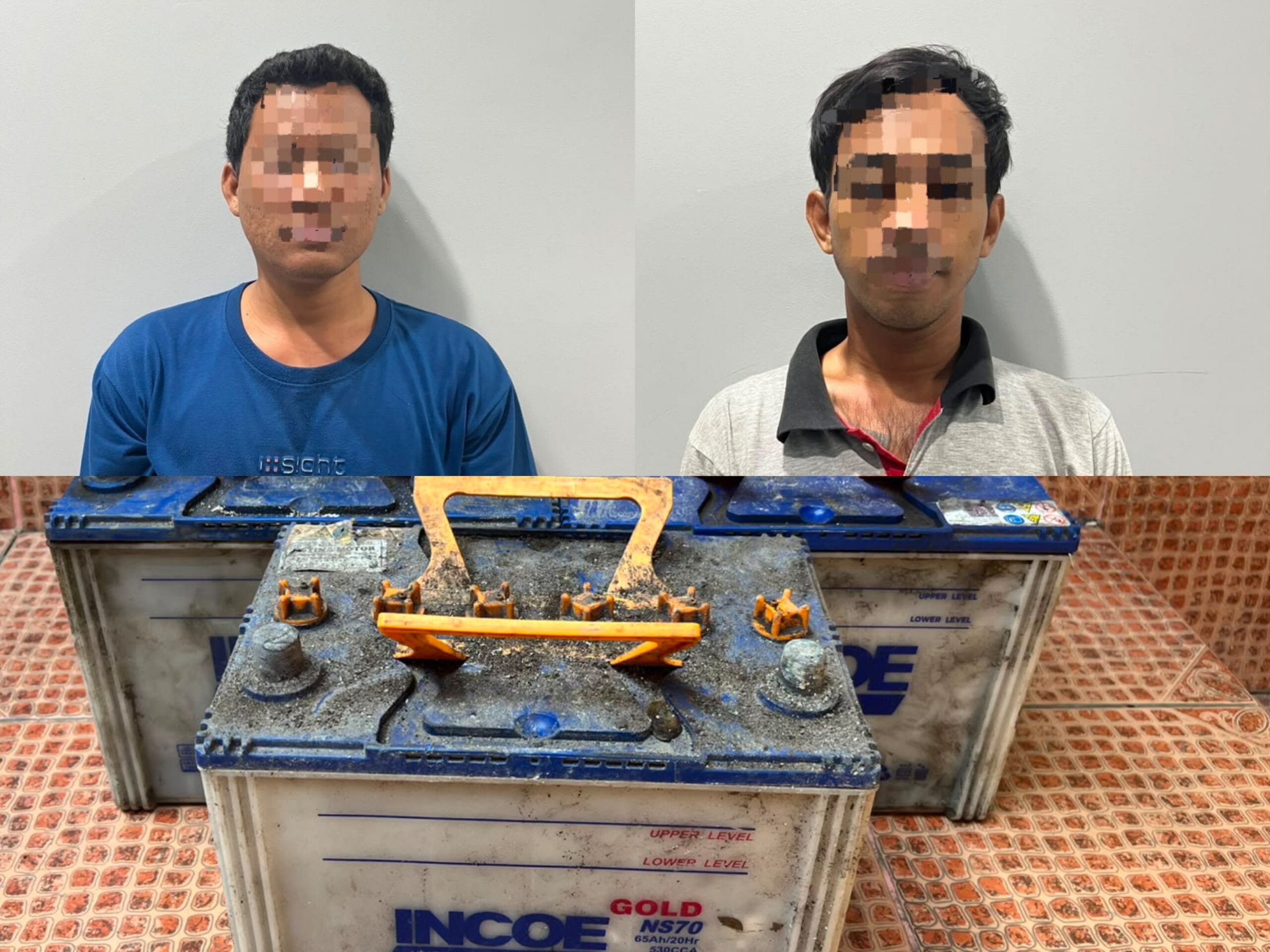 Sasar Belasan Truk Parkir di Klungkung – Gianyar, Dua Maling Aki Spesialis Akhirnya Ringkus Polisi