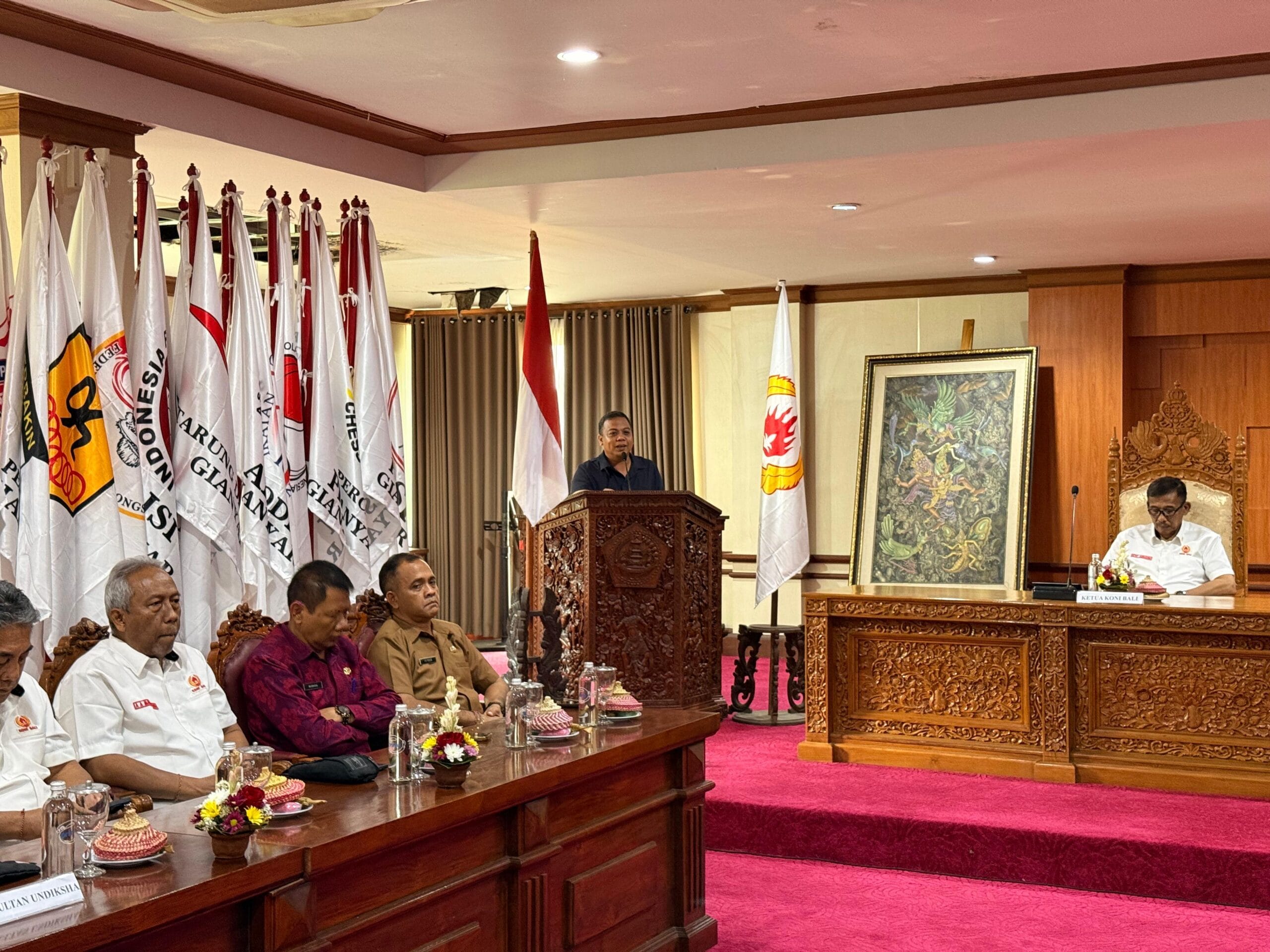 Terpilih Kembali Pimpin KONI Gianyar, Dewa Alit Mudiarta Bidik 96 Emas di Porprov Bali 2027