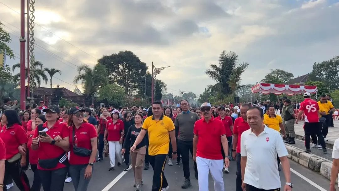 Wabup Diar Ajak Warga Bangli Hidup Sehat Isi Kemerdekaan
