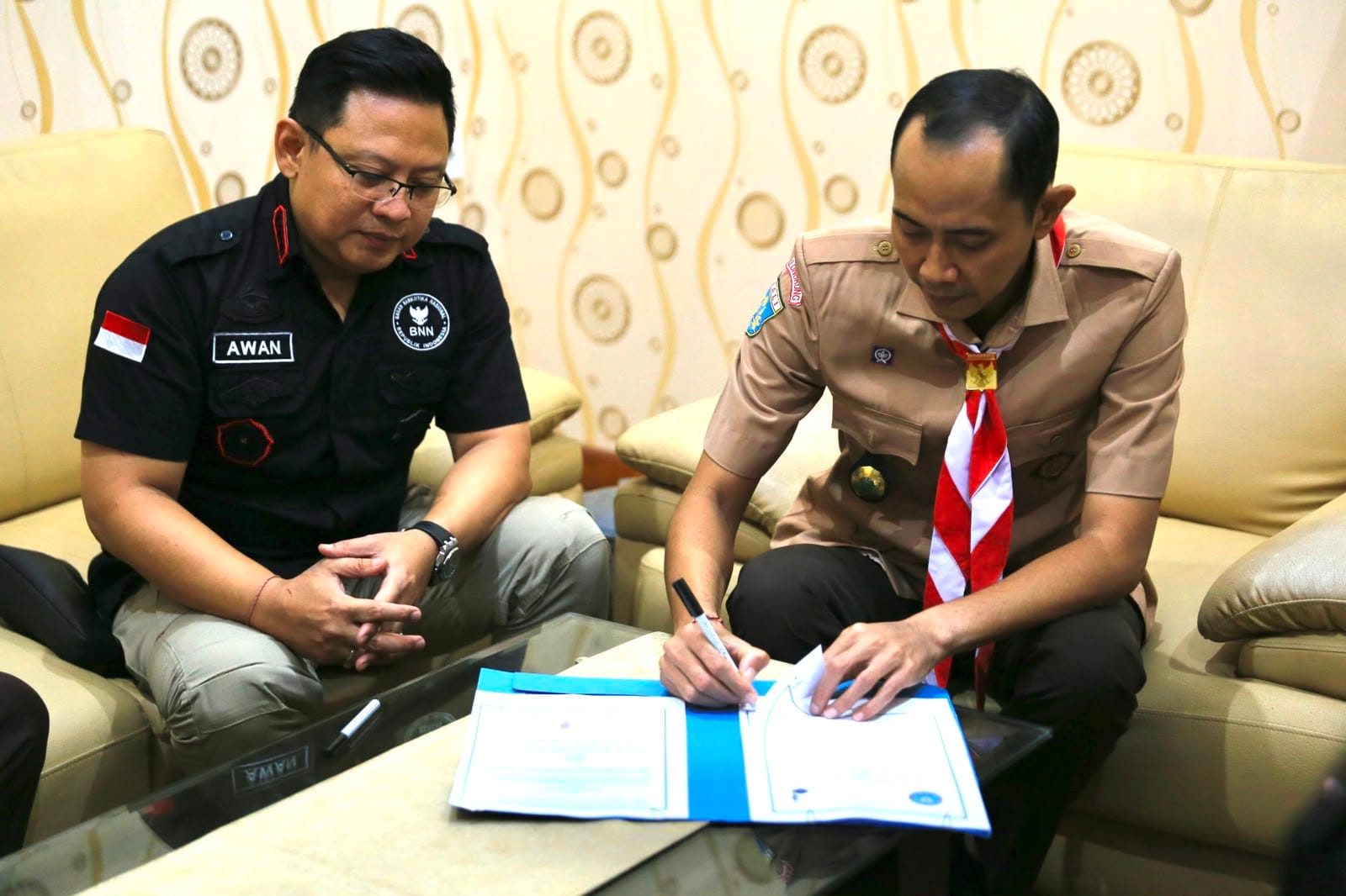 BNNK Klungkung Gandeng Pramuka Bentuk Saka Antinarkoba