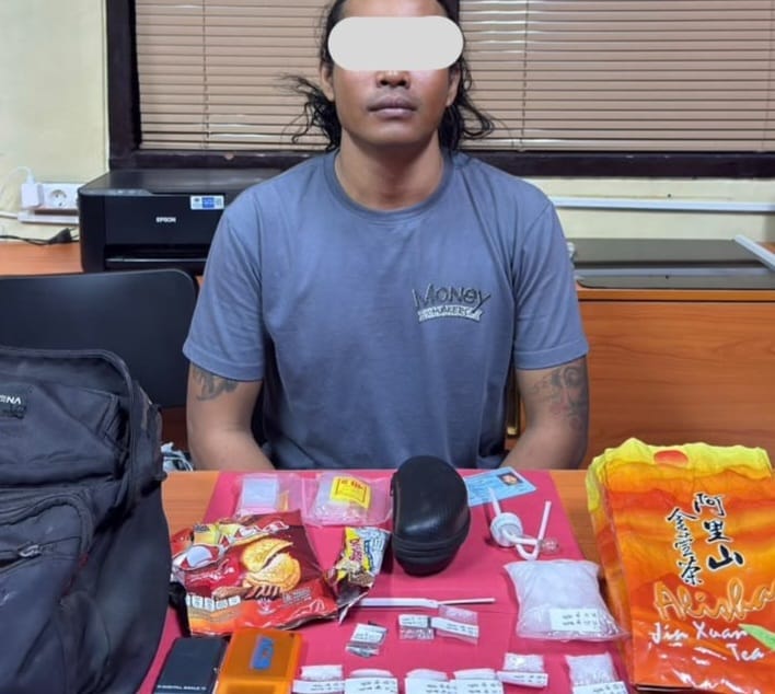 Sembunyikan Sabu di Bungkus Coklat, Pengedar Ditangkap Polda Bali