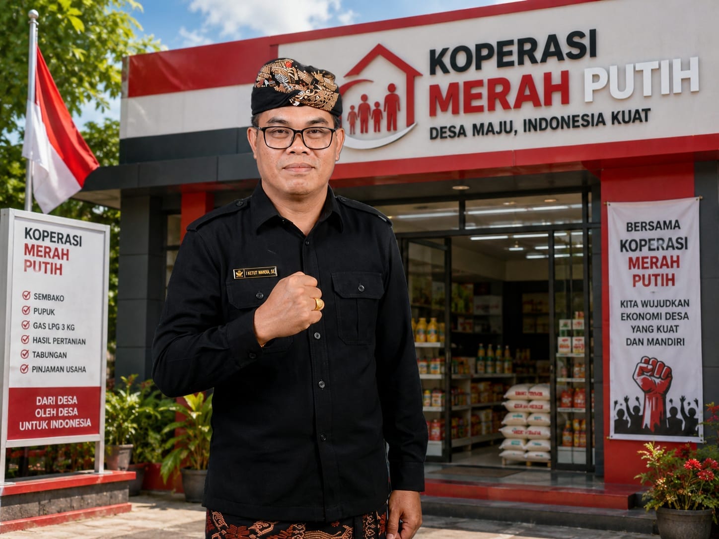Bantu Rakyat Dapatkan Harga HET, Politisi DPRD Bali Ini Sebut Koperasi Merah Putih Benteng Ekonomi Desa