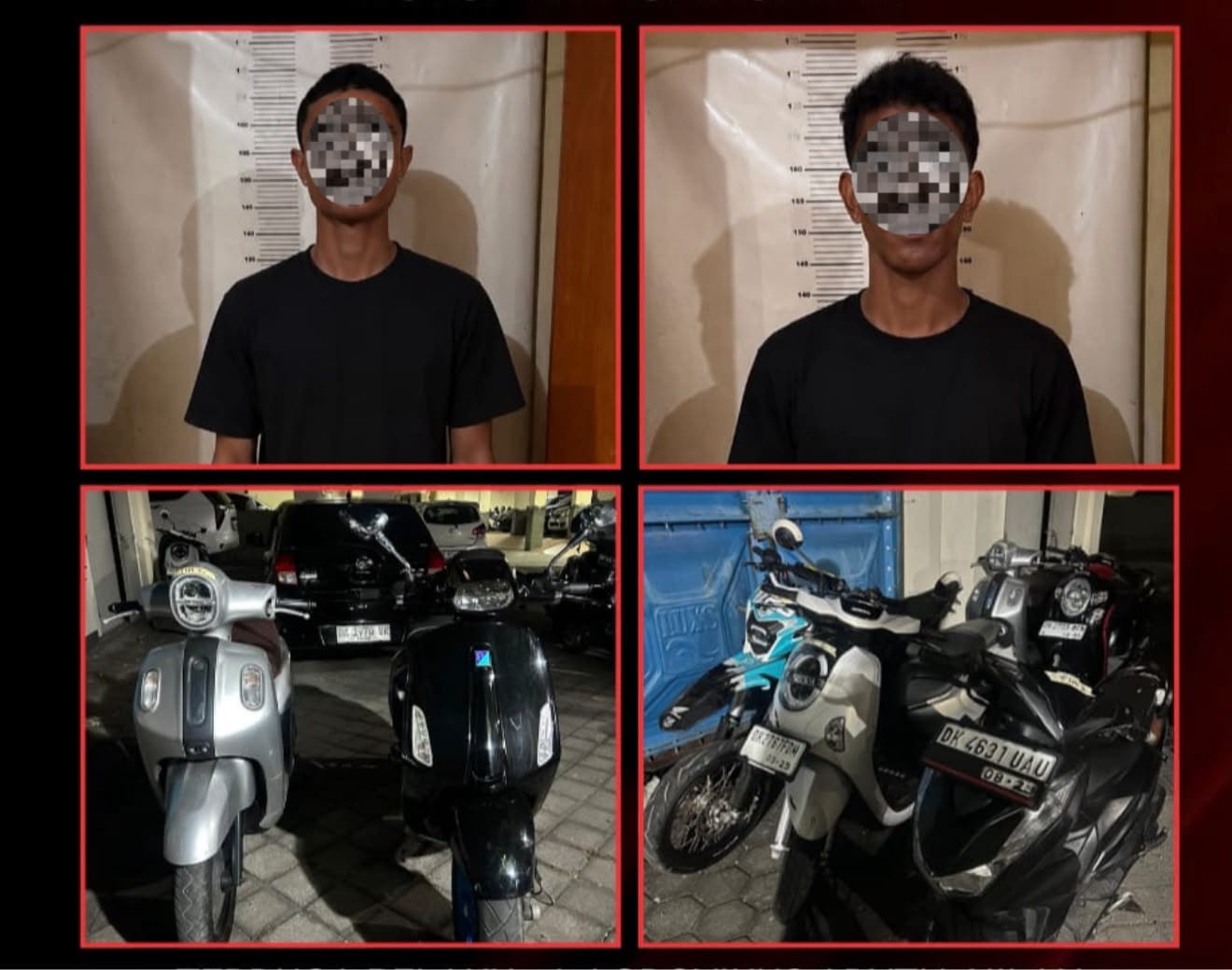 Nekat 2 Pemuda NTT Rampas Vespa Berkedok Debt Collector di Pomogan