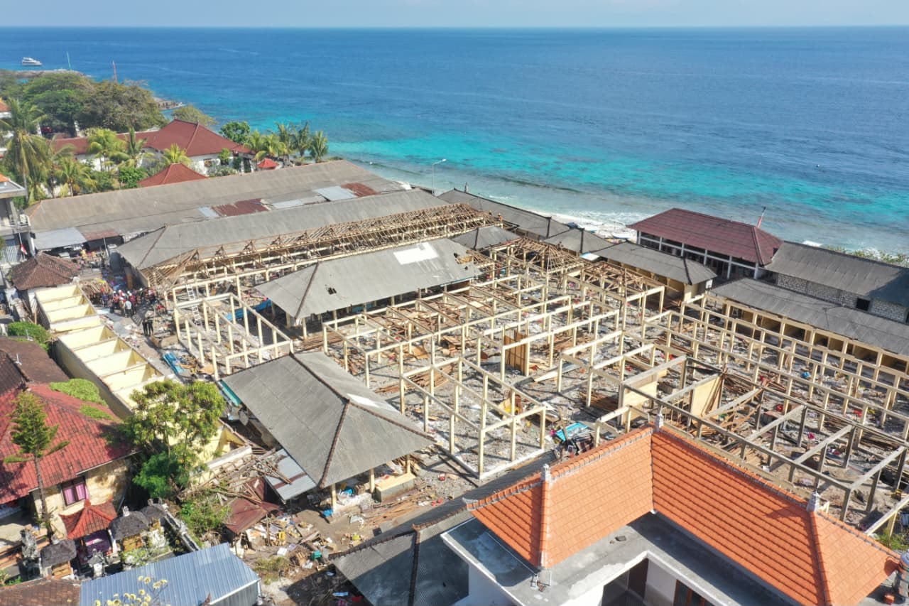 Anggaran Rp 98 Miliar, Pemkab Klungkung Mulai Bangun Pasar Mentigi Nusa Penida