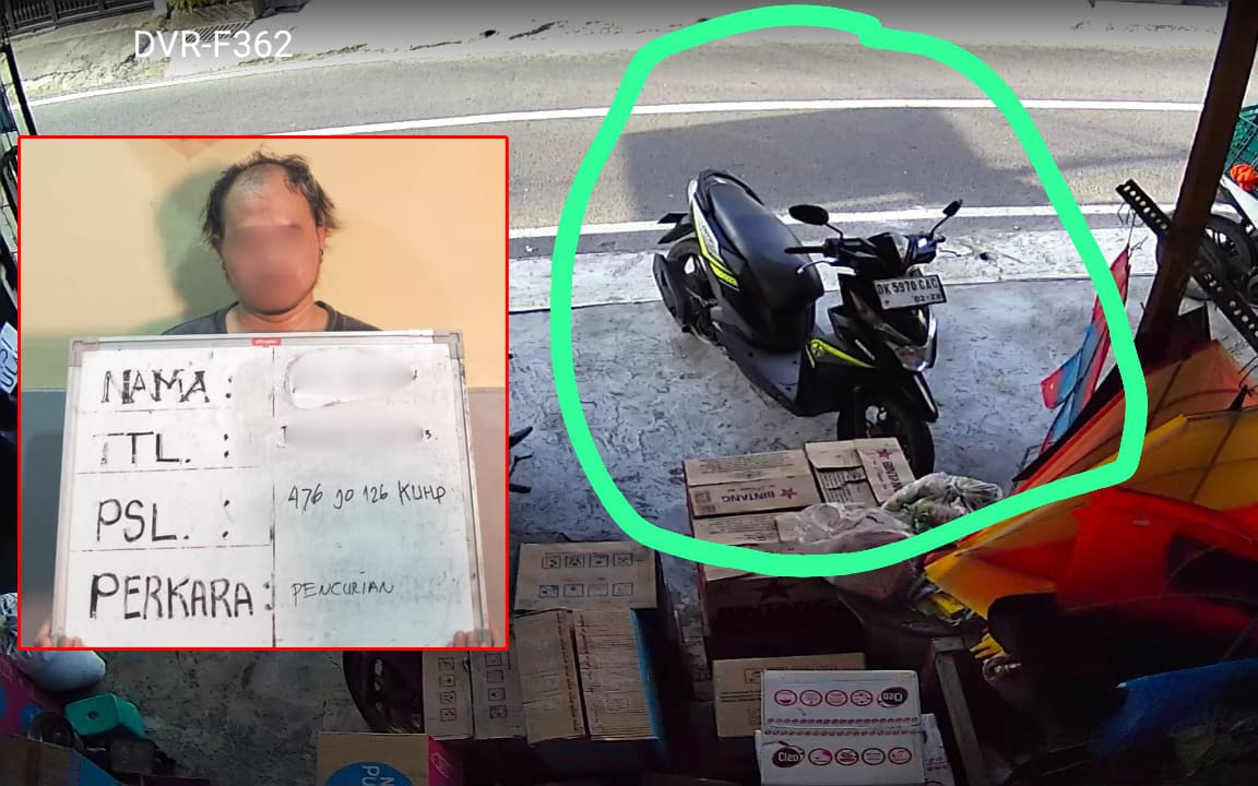 Pura-Pura Belanja, Buruh Asal Tasikmalaya Terekam CCTV 3 Kali Gasak Miras di Dentim
