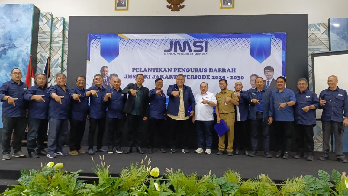 Pelantik Pengurus JMSI DKI Jakarta, Teguh Santosa Minta Perusahaan Media Siber Perkuat Kolaborasi lan Jaga Kualitas Pers
