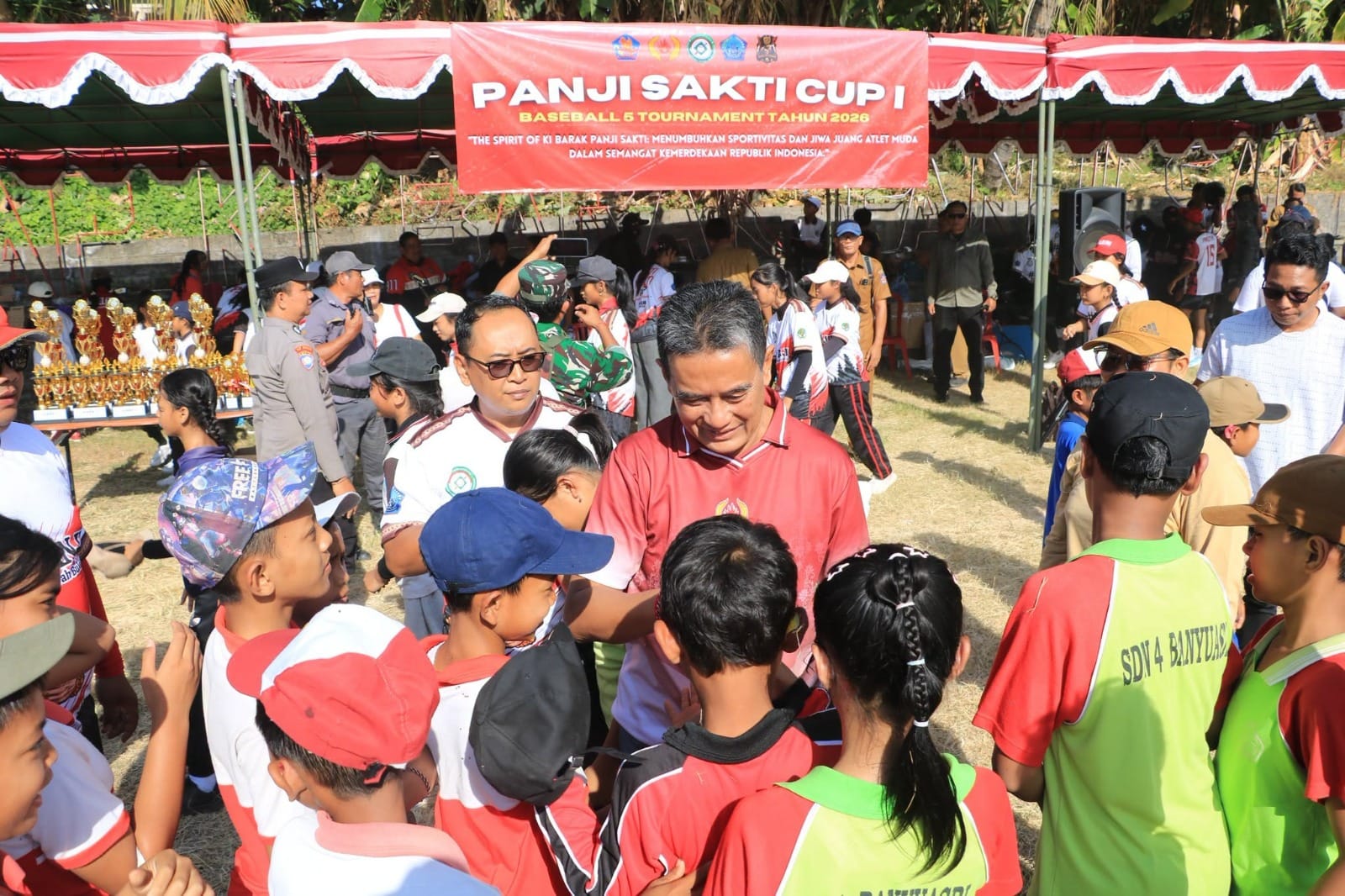 Diikuti 35 Sekolah se-Buleleng, Turnamen Baseball 5 Panji Sakti Cup I Resmi Digelar di Lapangan Kibarak