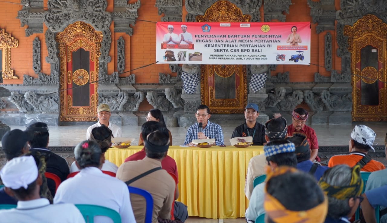 Klungkung Guyur Subak Bantuan Pertanian Rp3,8 Miliar dari Kementan RI, Bupati Satria Tekankan Optimalisasi Lahan