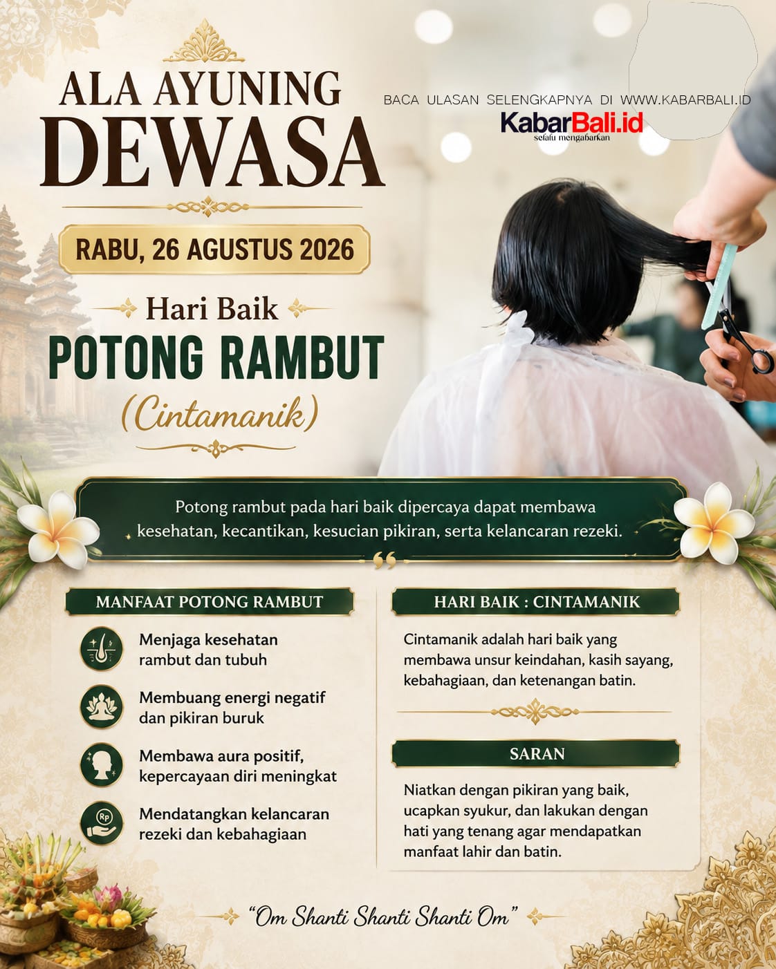 Hari Baik Potong Rambut (Cintamanik)