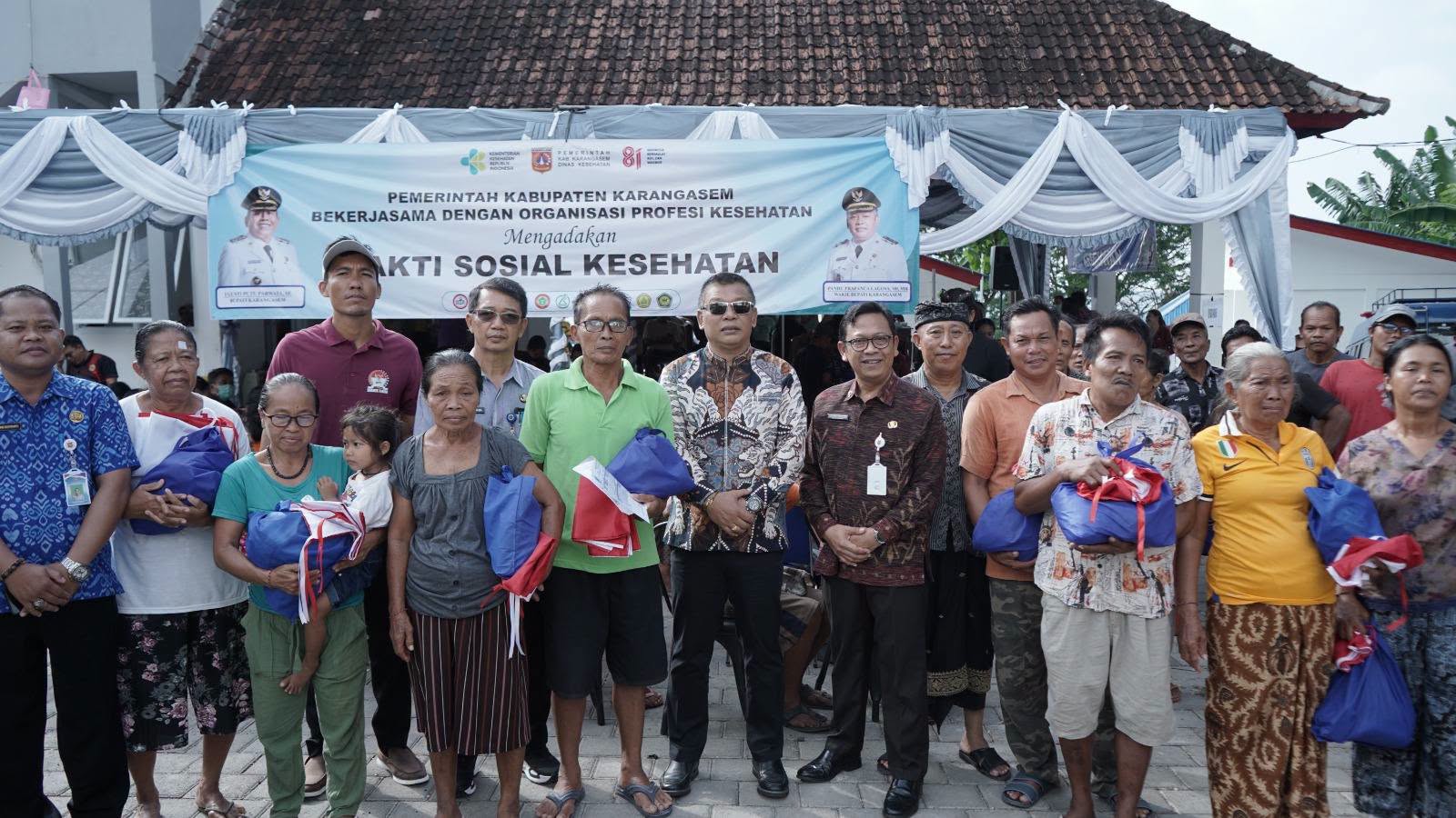 Sambut HUT ke-81 RI, Pemkab Karangasem Gelar Baksos Kesehatan Terpadu Hingga Layanan Door-to-Door di Seraya Timur