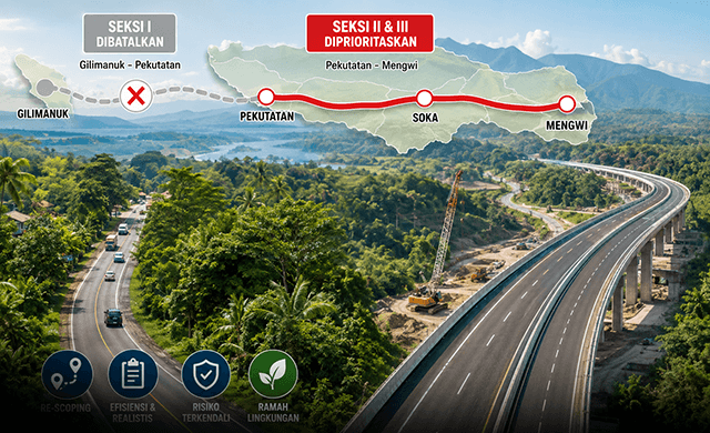 Terbaru dari Tol Bali ; 96,8 Km Dipangkas Jadi 42 Km – Fokus Pekutatan–Mengwi