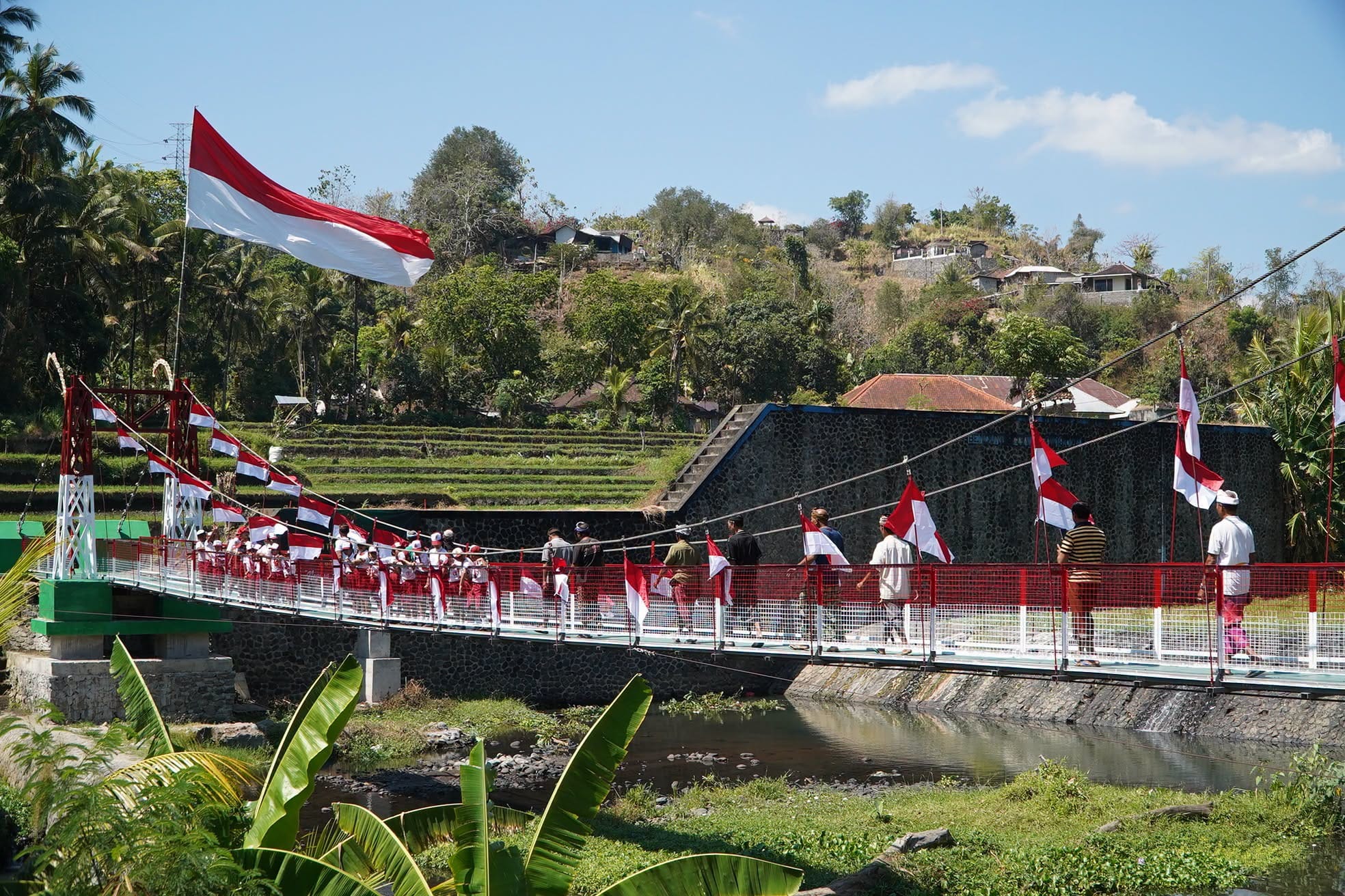 Buka Akses Siswa ke Sekolah, Jembatan Perintis Garuda di Lokapakasa Buleleng Resmi Diresmikan