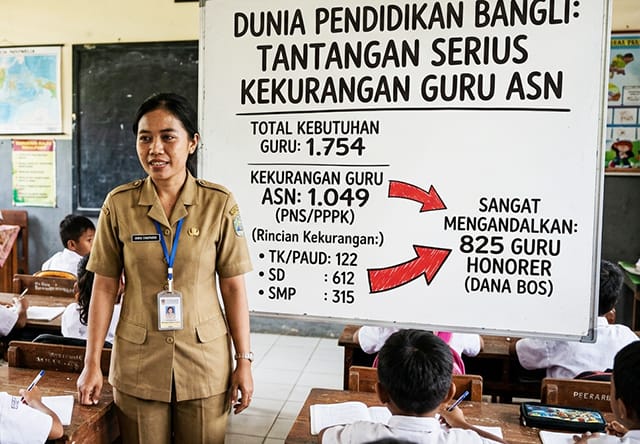 Bangli Krisis 1.049 Guru ASN, Formasi CPNS Terbentur Aturan APBD