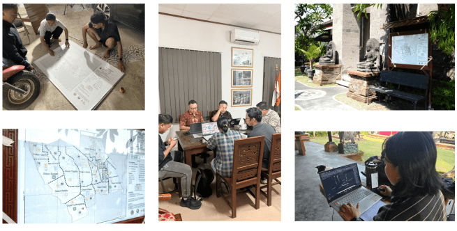 Dorong Desa Batuan Go Digital ! Mahasiswa PNB Buat Peta Mitigasi Bencana lan Visual 3D Lapangan Yudistira