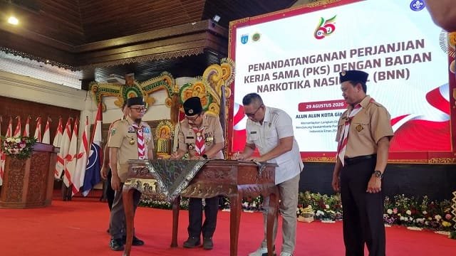 Benteng Anak Muda dari Narkoba ! BNNP Bali Gandeng Pramuka Bentuk Saka Anti Narkoba