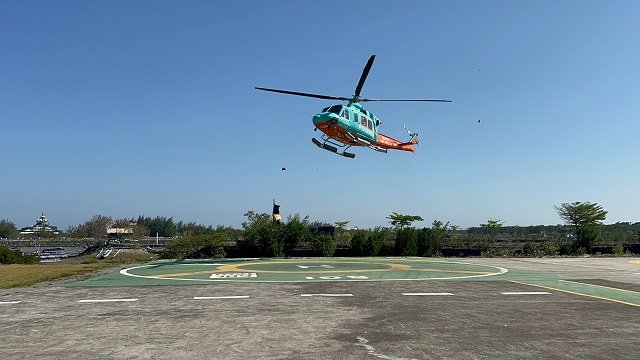 Gelombang 4 Meter, Pencarian Korban Speed Boat Hilang di Manta Point Nusa Penida Gunakan Heli
