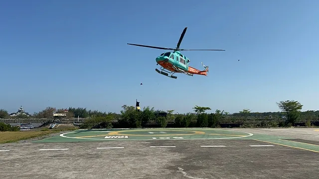 Gelombang 4 Meter, Pencarian Korban Speed Boat Hilang di Manta Point Nusa Penida Gunakan Heli