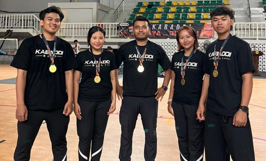 Tampil Gemilang di GOR UNJ, Atlet Kabaddi Klungkung Sabet 4 Medali Emas untuk Bali