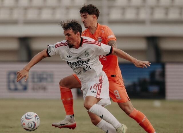 Bali United Tumbang 1- 0 dari Borneo Fc, 3 Kartu Merah Hujani Laga