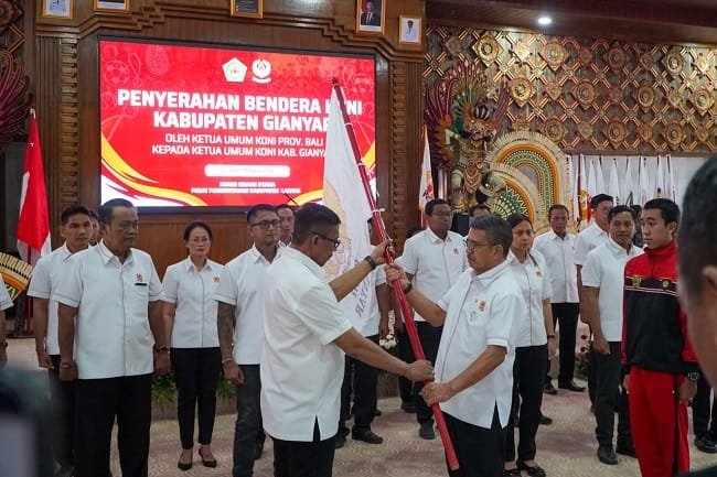 Pengurus KONI Gianyar Masa Bakti 2026-2030 Dilantik