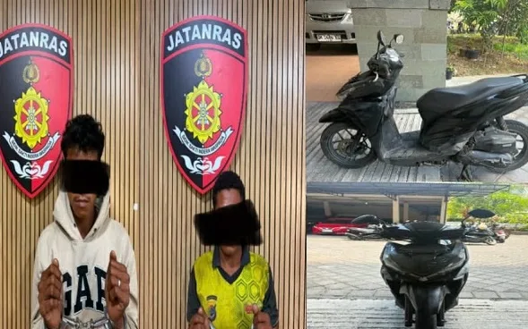 Curi Vario – Cat Putih Diganti Hitam, Dua Sumba Dibekuk di Proyek Jimbaran
