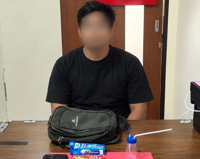 Kelabuhi Petugas Pakai Kemasan Inhaler, Pemuda Asal Mojokerto Dibekuk Satresnarkoba Polresta Denpasar