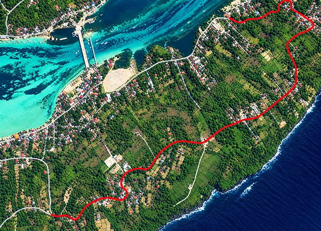 Gelontorkan Rp 9,4 Miliar, Jalan Lingkar Pulau Ceningan Digarap  – Didanai Pinjaman BPD Bali