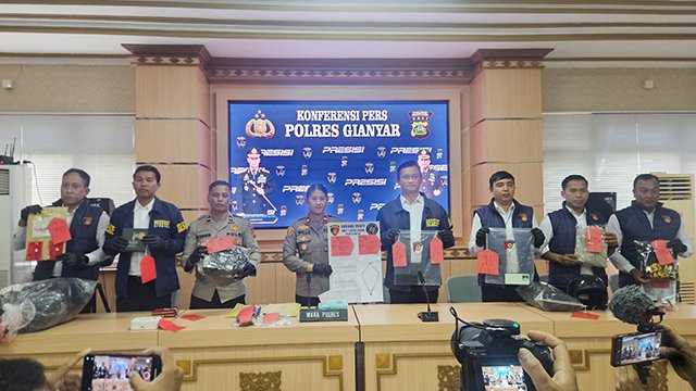 56 Tersangka Tindak Kejahatan Diamankan Polres Gianyar Selama Juli -Agustus