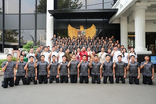 Sambangi BPIP RI dan IPDN Jakarta, Paskibraka Badung Digembleng Nilai Pancasila dan Kepemimpinan