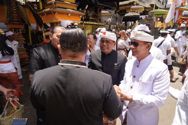 Pererat Sinergi Niskala Klungkung-Bangli, Bupati I Made Satria Tangkil Ngaturang Bakti Penganyar di Kintamani