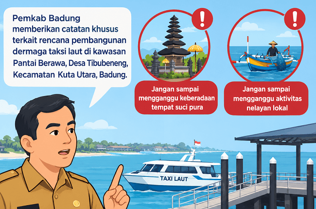 Ada Proyek Taksi Laut Ngurah Rai-Berawa, Pemkab Badung Wanti-wanti Keberadaan 80 Nelayan dan Kawasan Suci