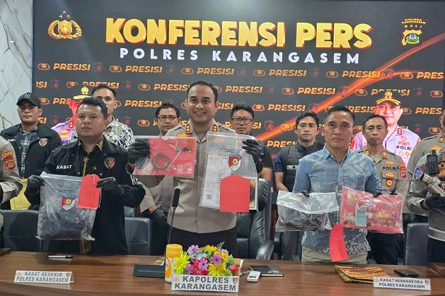 Dari Curanmor Hingga Pembakaran Sopir di Selat, Polres Karangasem Ringkus 10 Pelaku Kejahatan