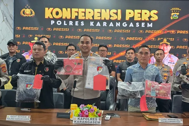 Dari Curanmor Hingga Pembakaran Sopir di Selat, Polres Karangasem Ringkus 10 Pelaku Kejahatan