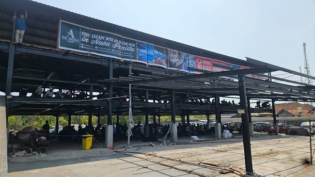 Bisa Muat 800 Motor! Pemilik Fast Boat The Angkal Gratiskan Parkir Gedung 3 Lantai untuk Pemedek Nusa Penida