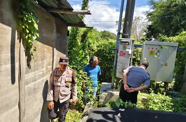 Maling Gasak 70 Meter Kabel Eks Pabrik Bambu di Klungkung, Ada Linggis Tertinggal