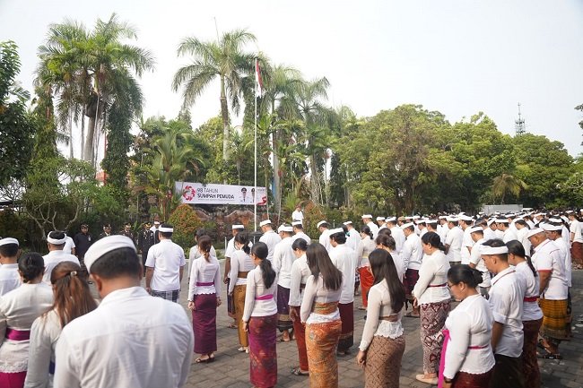 Upacara Sumpah Pemuda ke-98, Bupati Mahayastra Ajak Generasi Muda Patriotik
